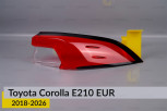 Стекло заднего фонаря внешнее в крыле Toyota Corolla E210 EUR (2018-2026) правое