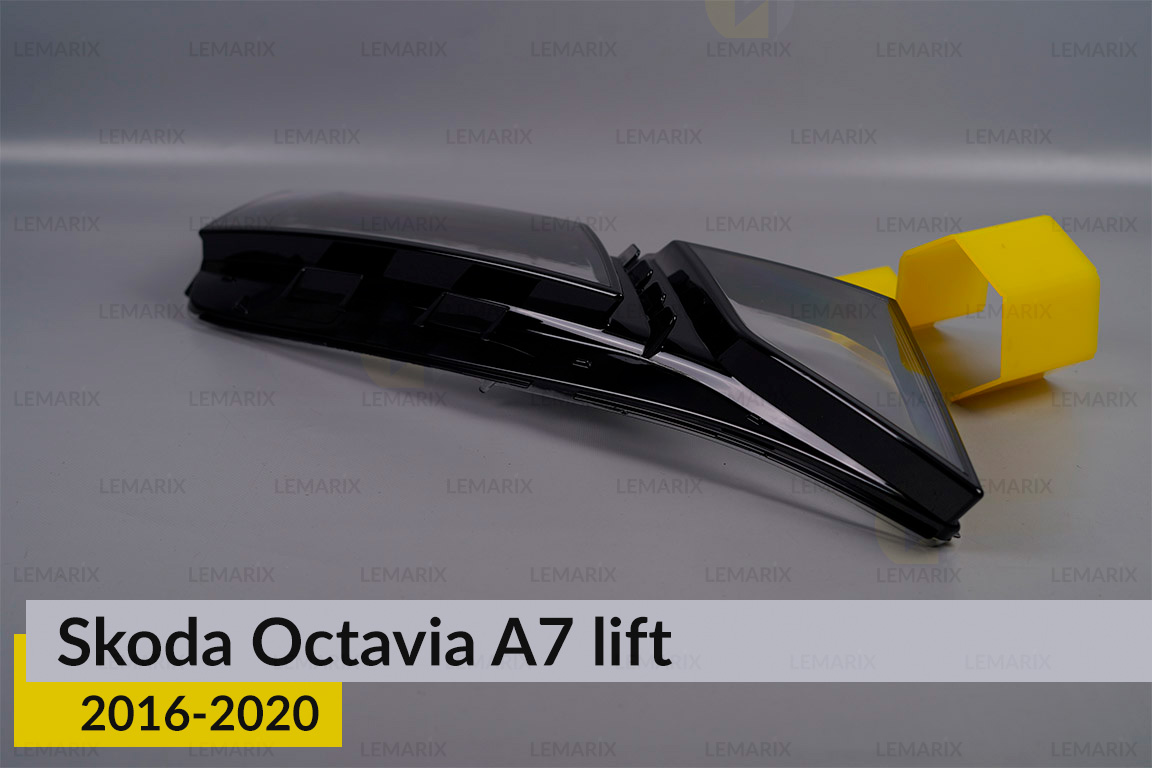 Скло фари Skoda Octavia A7 (2016-2020) полоска рест праве