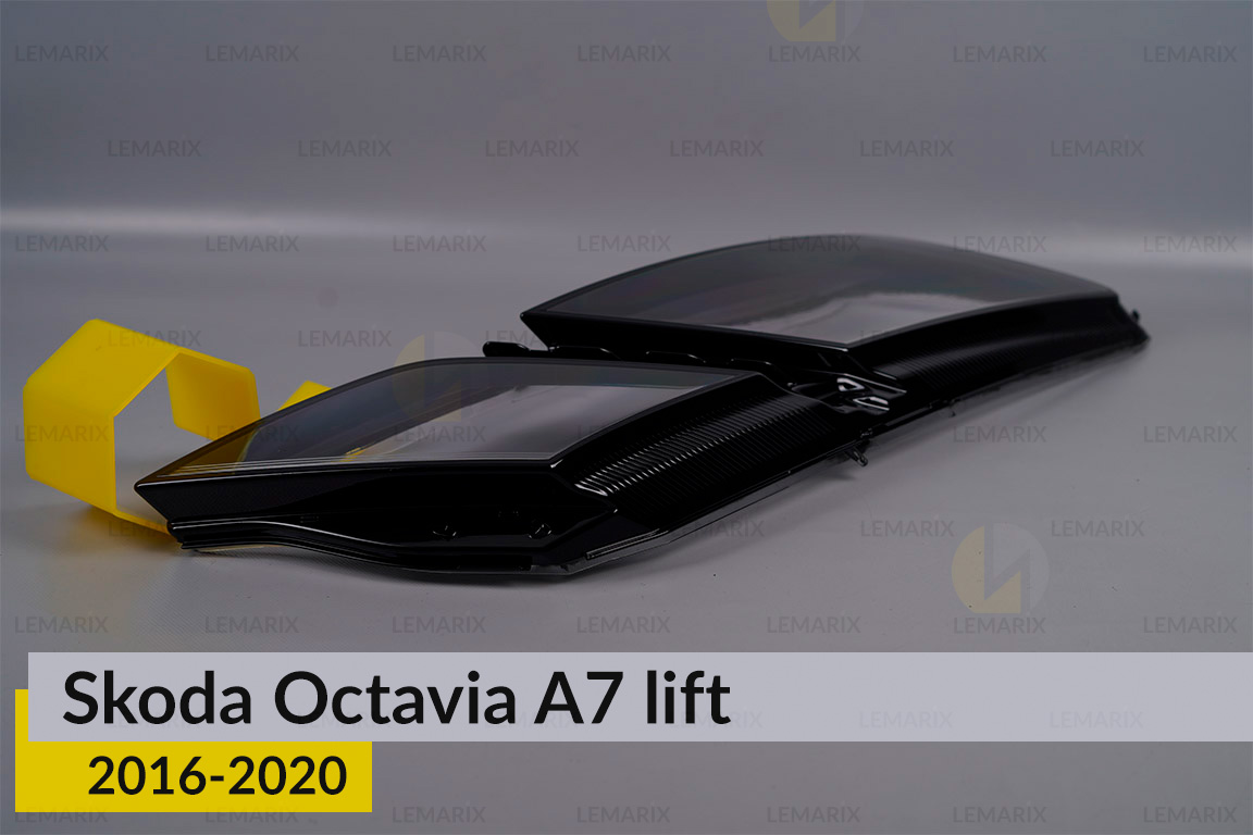 Скло фари Skoda Octavia A7 (2016-2020) полоска рест праве