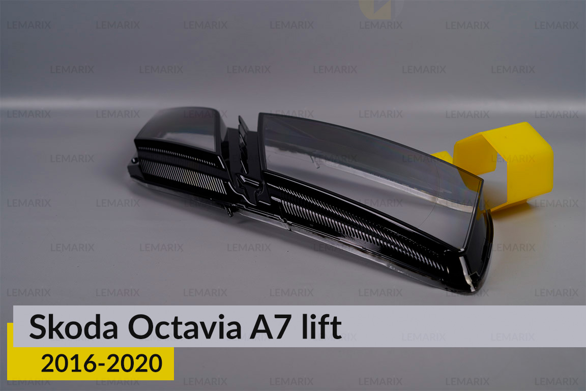 Скло фари Skoda Octavia A7 (2016-2020) полоска рест праве