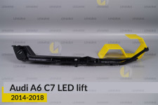 Декоративна маска 2 Audi A6 C7 LED (2014-2018) рест ліва