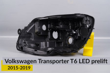 Корпус фары VW Volkswagen Transporter T6 LED (2015-2019) дорест левый