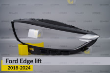 Скло фари Ford Edge (2018-2024) рест праве