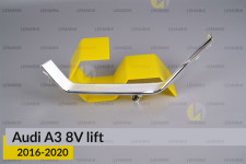 Хромована декоративна маска нижня Audi A3 8V (2016-2020) рест ліва