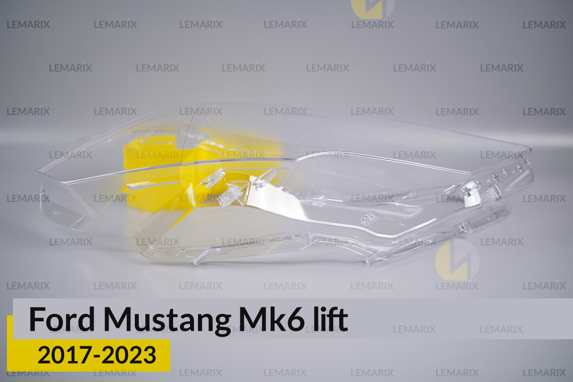 Скло фари Ford Mustang Mk6 (2017-2024) рест праве