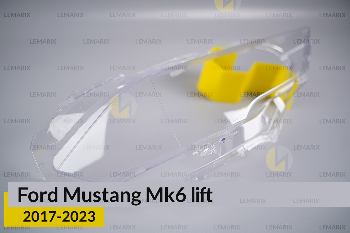 Скло фари Ford Mustang Mk6 (2017-2024) рест праве