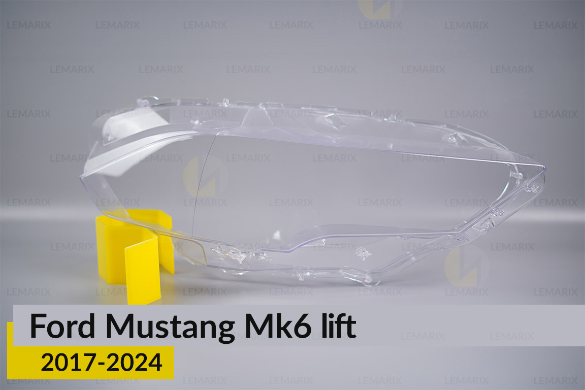 Скло фари Ford Mustang Mk6 (2017-2024) рест праве