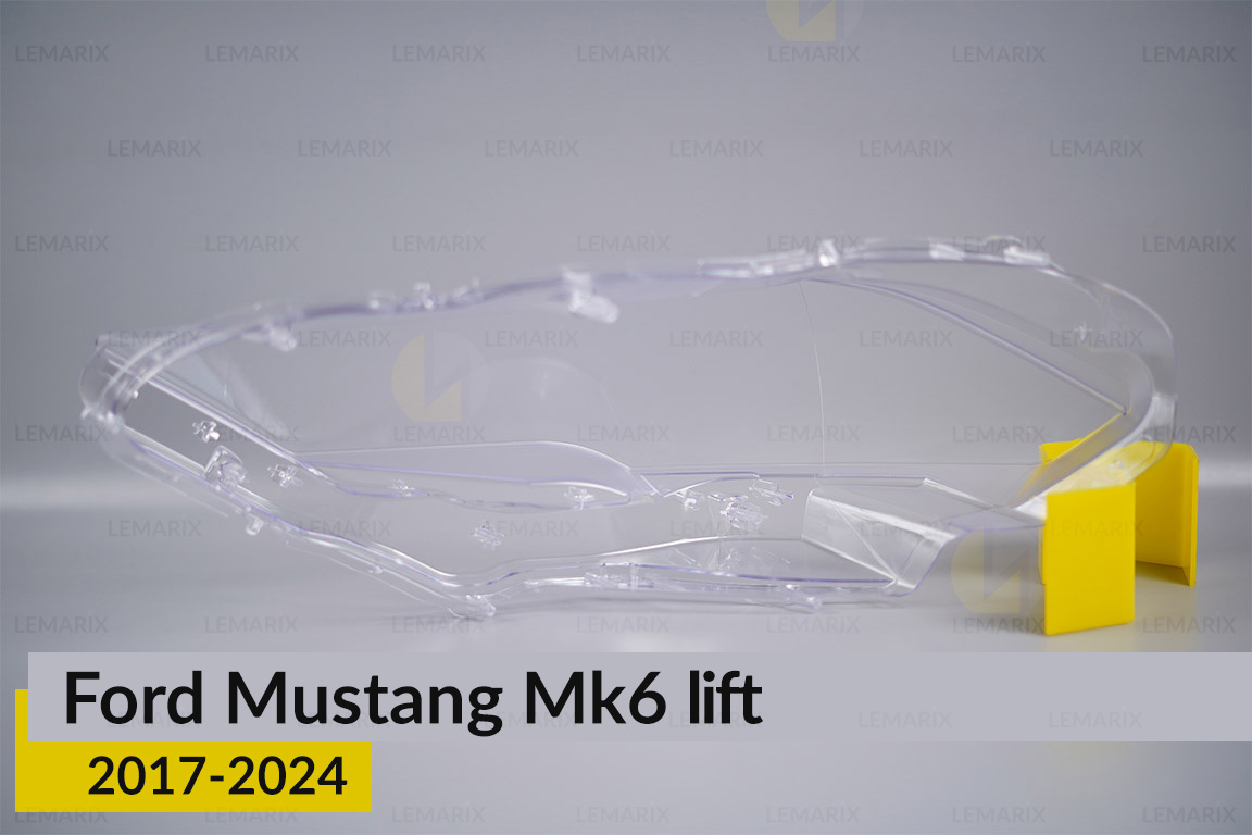 Скло фари Ford Mustang Mk6 (2017-2024) рест праве