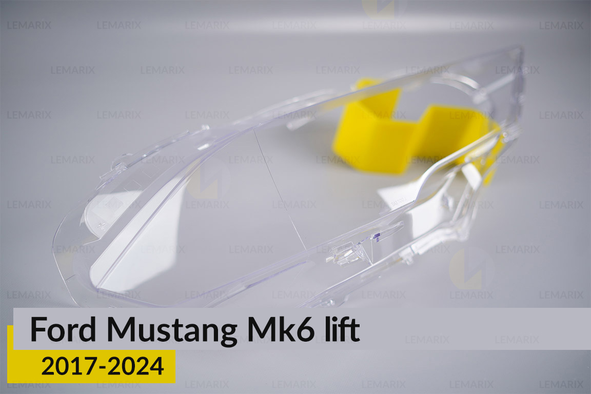 Скло фари Ford Mustang Mk6 (2017-2024) рест праве