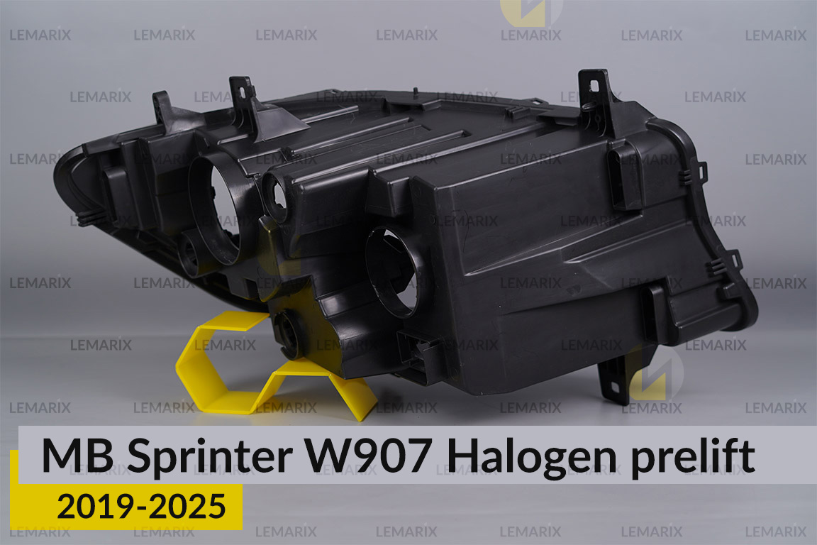 Корпус фари Mercedes-Benz Sprinter W907 Halogen (2019-2025) дорест лівий