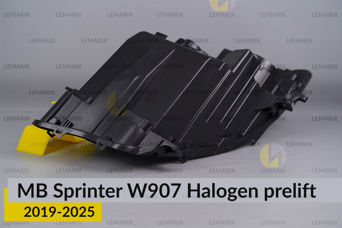 Корпус фари Mercedes-Benz Sprinter W907 Halogen (2019-2025) дорест лівий