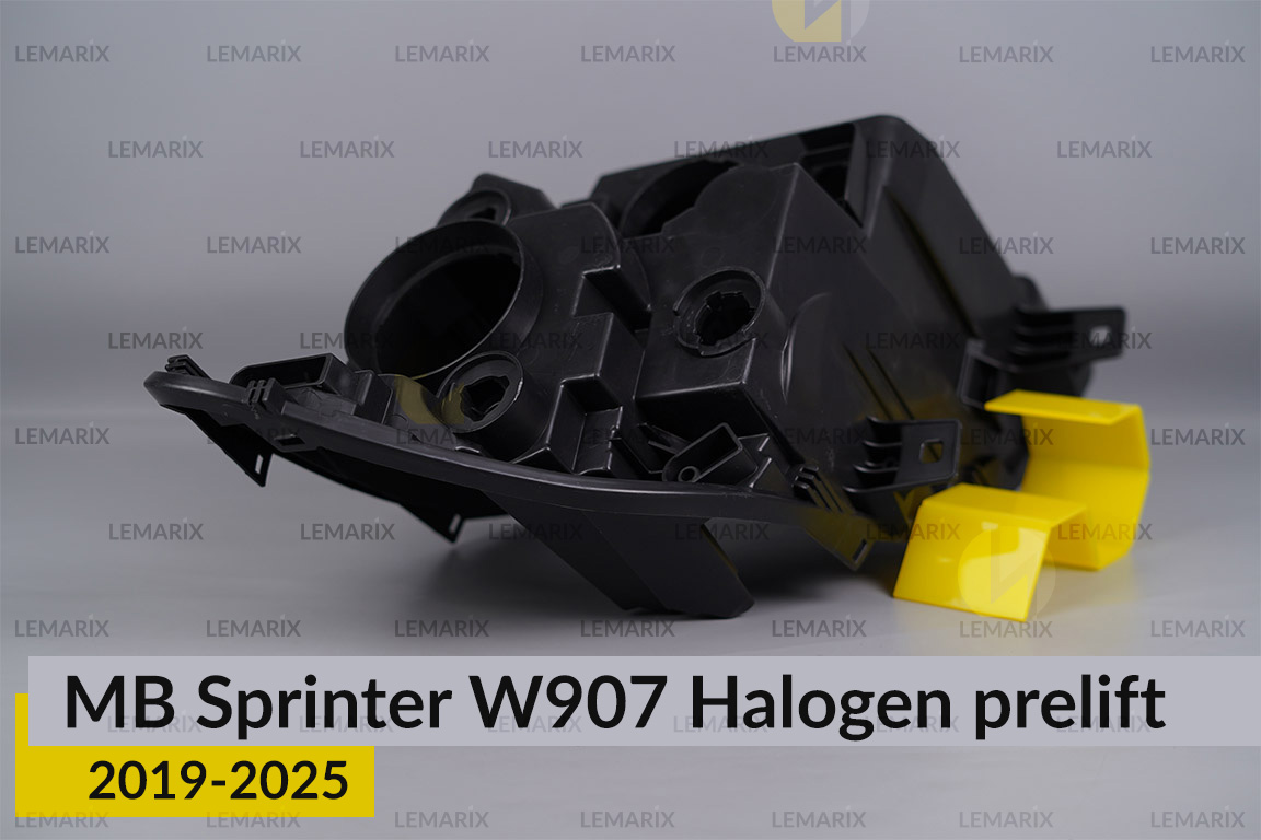 Корпус фари Mercedes-Benz Sprinter W907 Halogen (2019-2025) дорест лівий