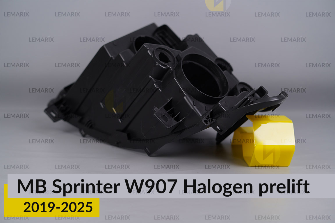 Корпус фари Mercedes-Benz Sprinter W907 Halogen (2019-2025) дорест лівий