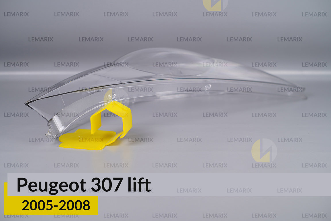 Скло фари Peugeot 307 (2005-2008) рест праве