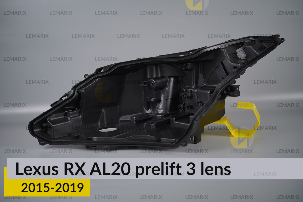 Корпус фари Lexus RX AL20 3 лінзи (2015-2019) дорест лівий