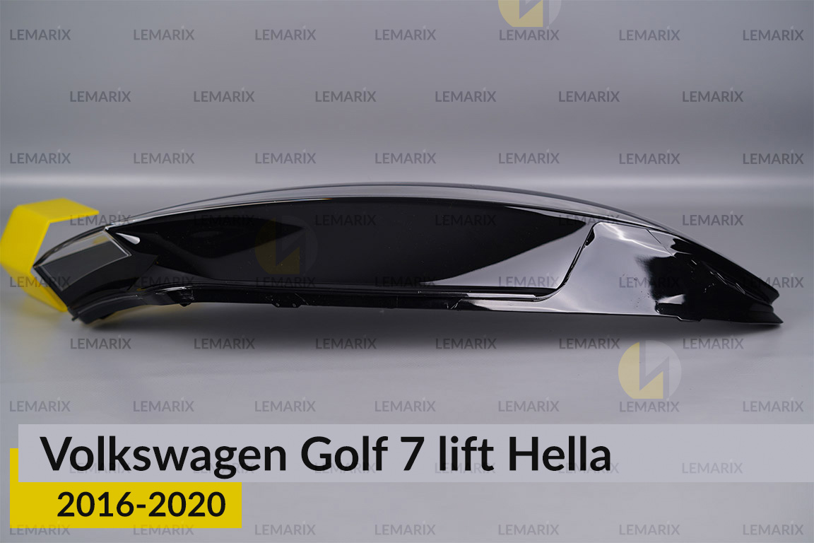 Скло фари VW Volkswagen Golf 7 Hella (2016-2020) рест праве