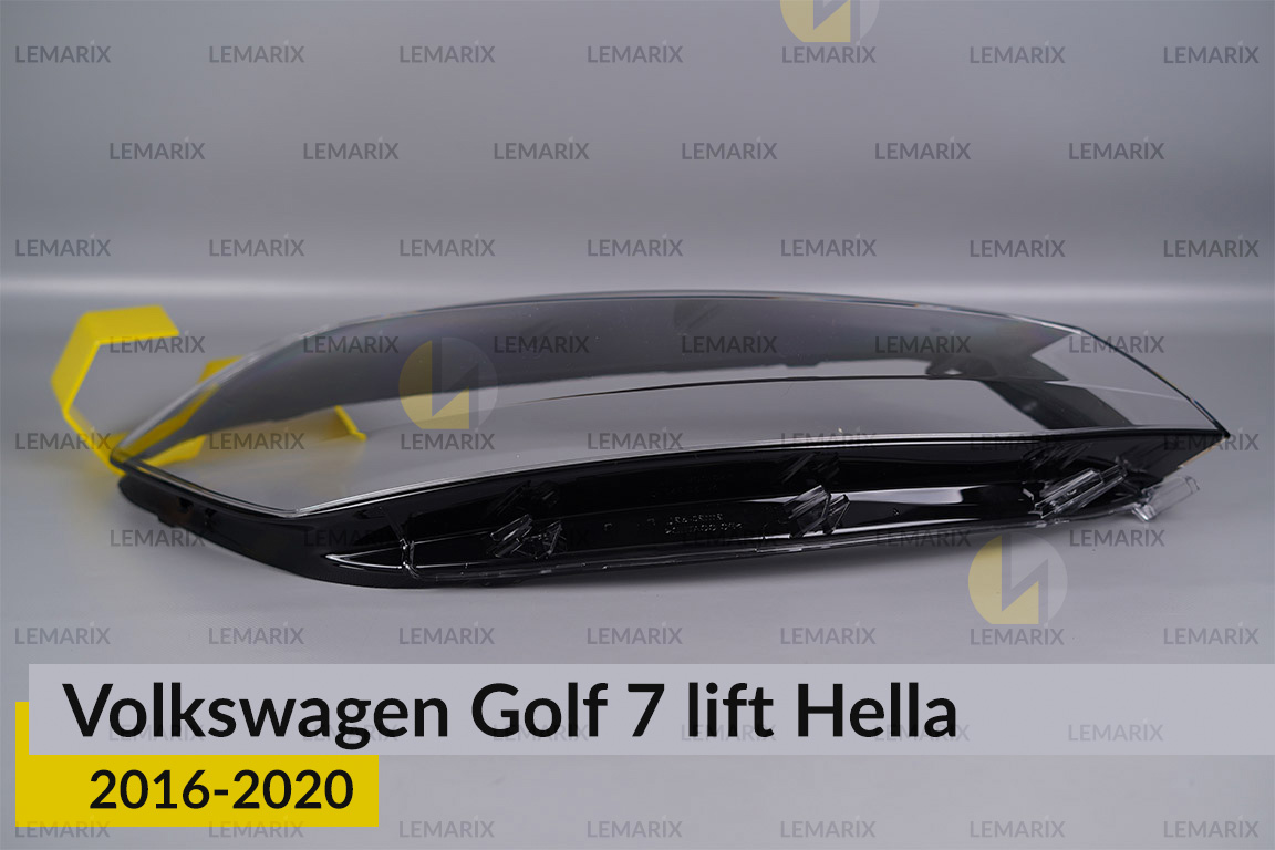 Скло фари VW Volkswagen Golf 7 Hella (2016-2020) рест праве