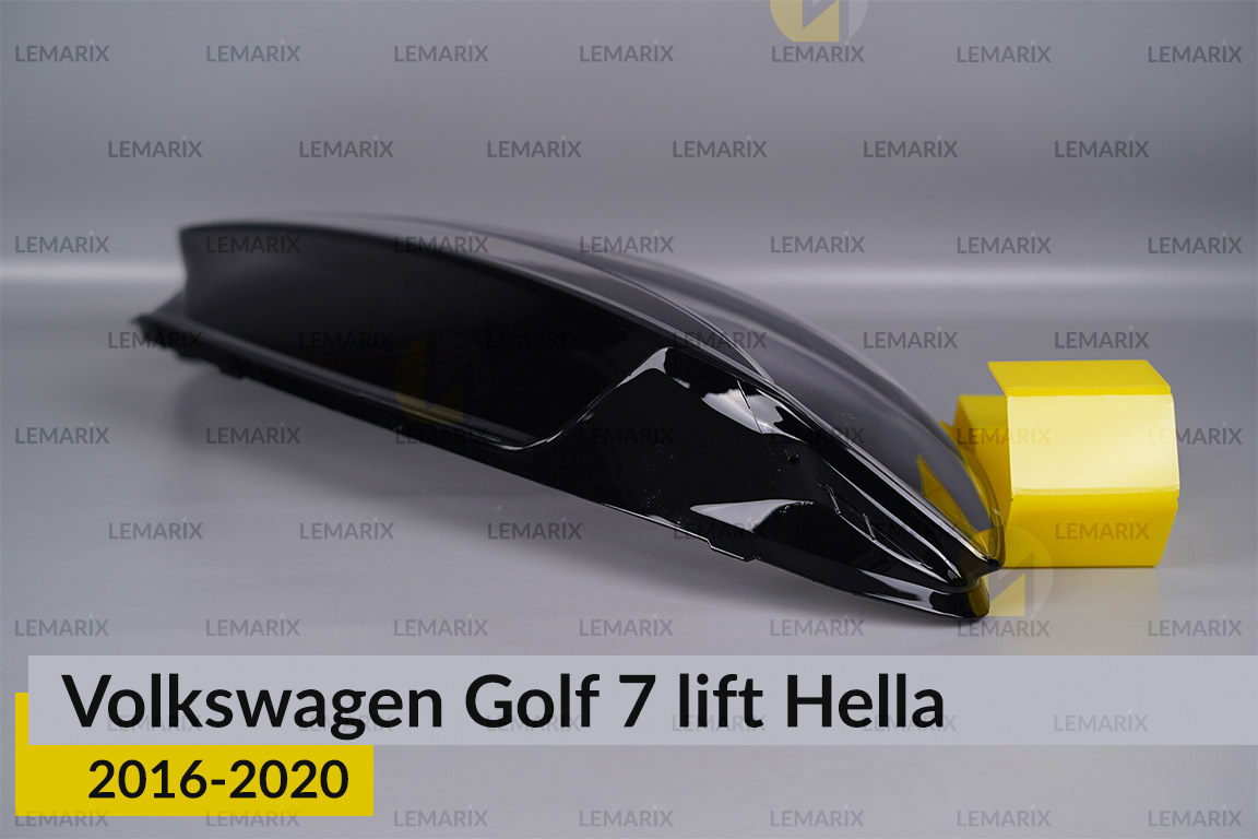 Скло фари VW Volkswagen Golf 7 Hella (2016-2020) рест праве