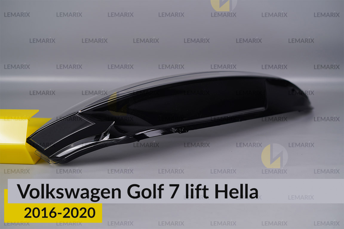 Скло фари VW Volkswagen Golf 7 Hella (2016-2020) рест праве
