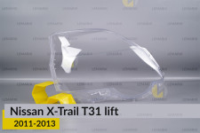 Скло фари Nissan X-Trail T31 (2011-2013) рест праве