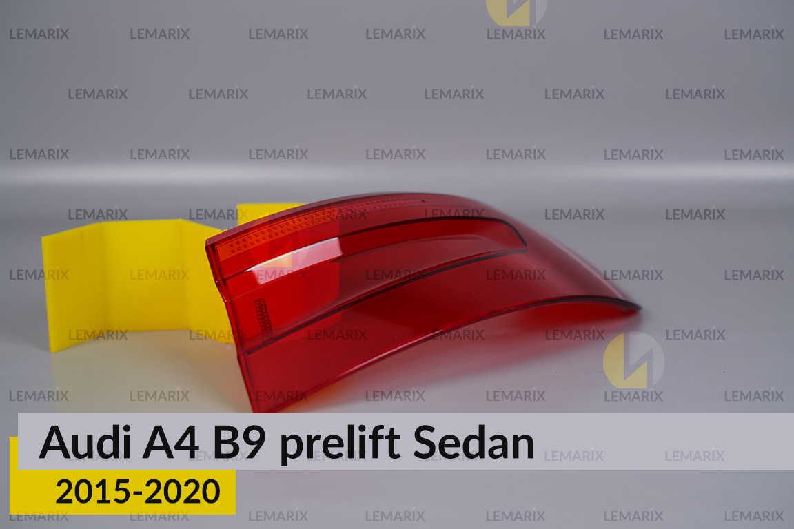 Скло заднього ліхтаря зовнішнє в крилі Audi A4 B9 Sedan (2015-2020) дорест праве
