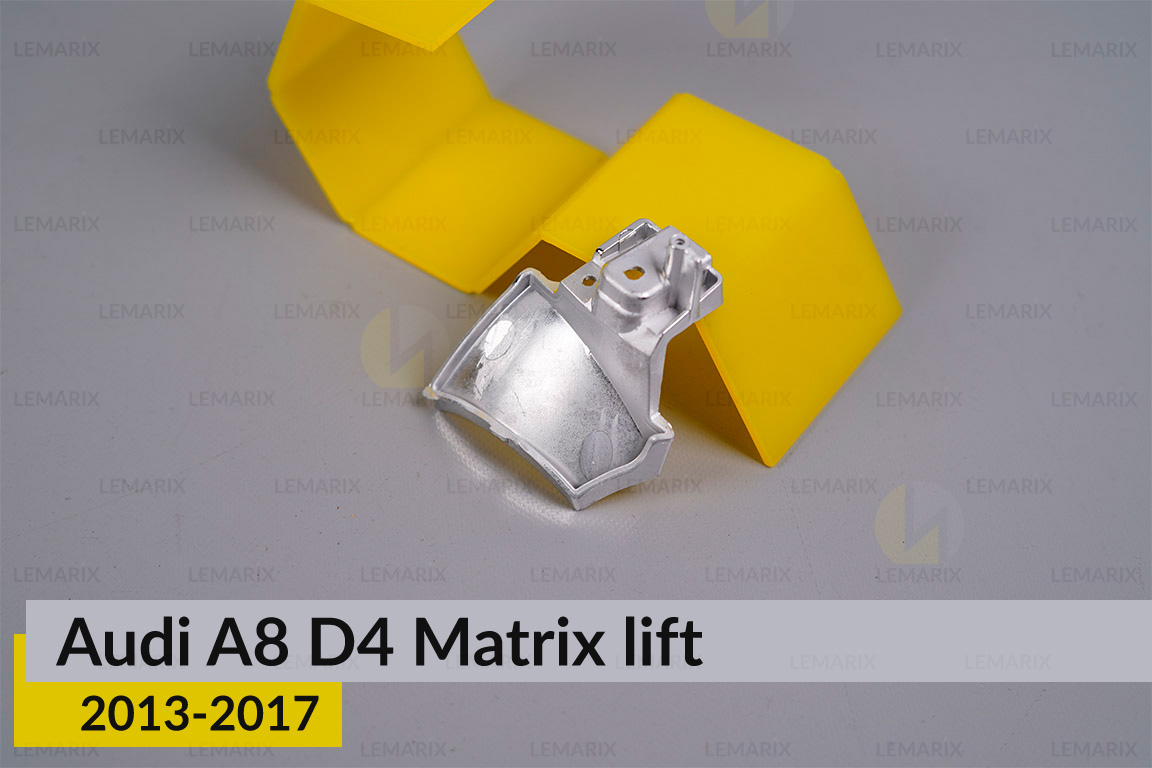 Хромована маска відбивача 4 Audi A8 D4 Matrix (2013-2017) рест права