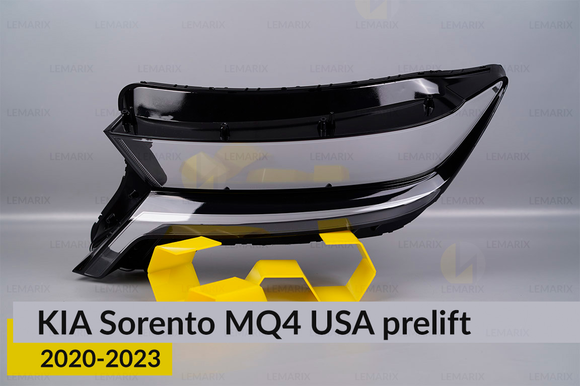 Скло фари KIA Sorento MQ4 USA (2020-2023) дорест ліве