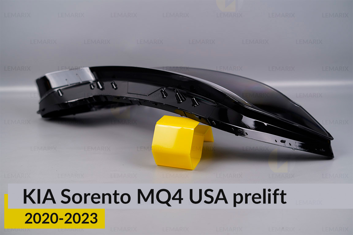 Скло фари KIA Sorento MQ4 USA (2020-2023) дорест ліве