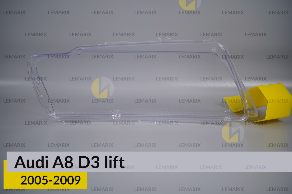 Скло фари Audi A8 D3 (2005-2009) рест ліве