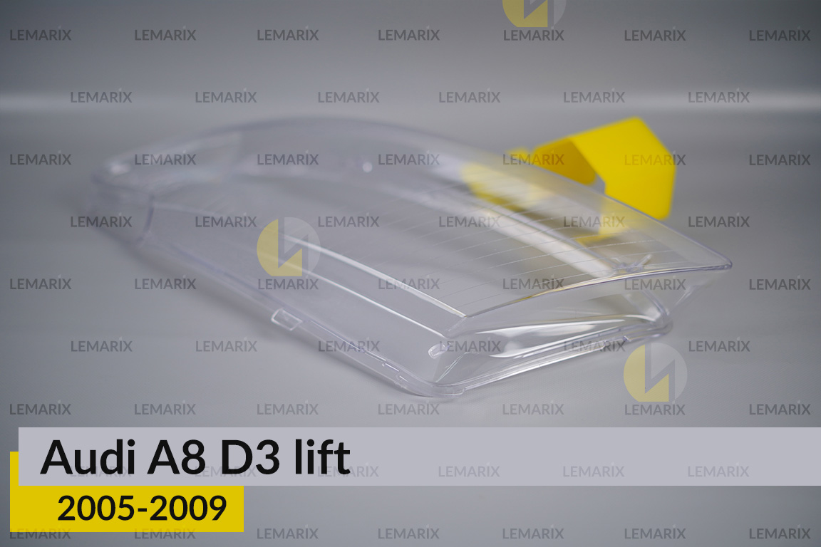 Скло фари Audi A8 D3 (2005-2009) рест ліве