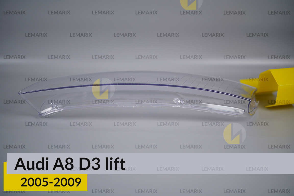 Скло фари Audi A8 D3 (2005-2009) рест ліве