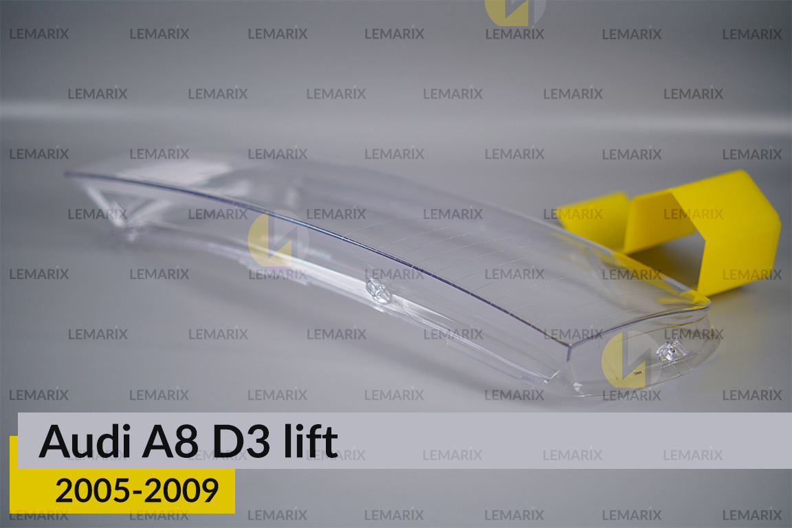 Скло фари Audi A8 D3 (2005-2009) рест ліве