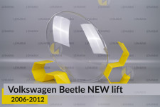 Скло фари VW Volkswagen Beetle NEW (2006-2012) рест праве