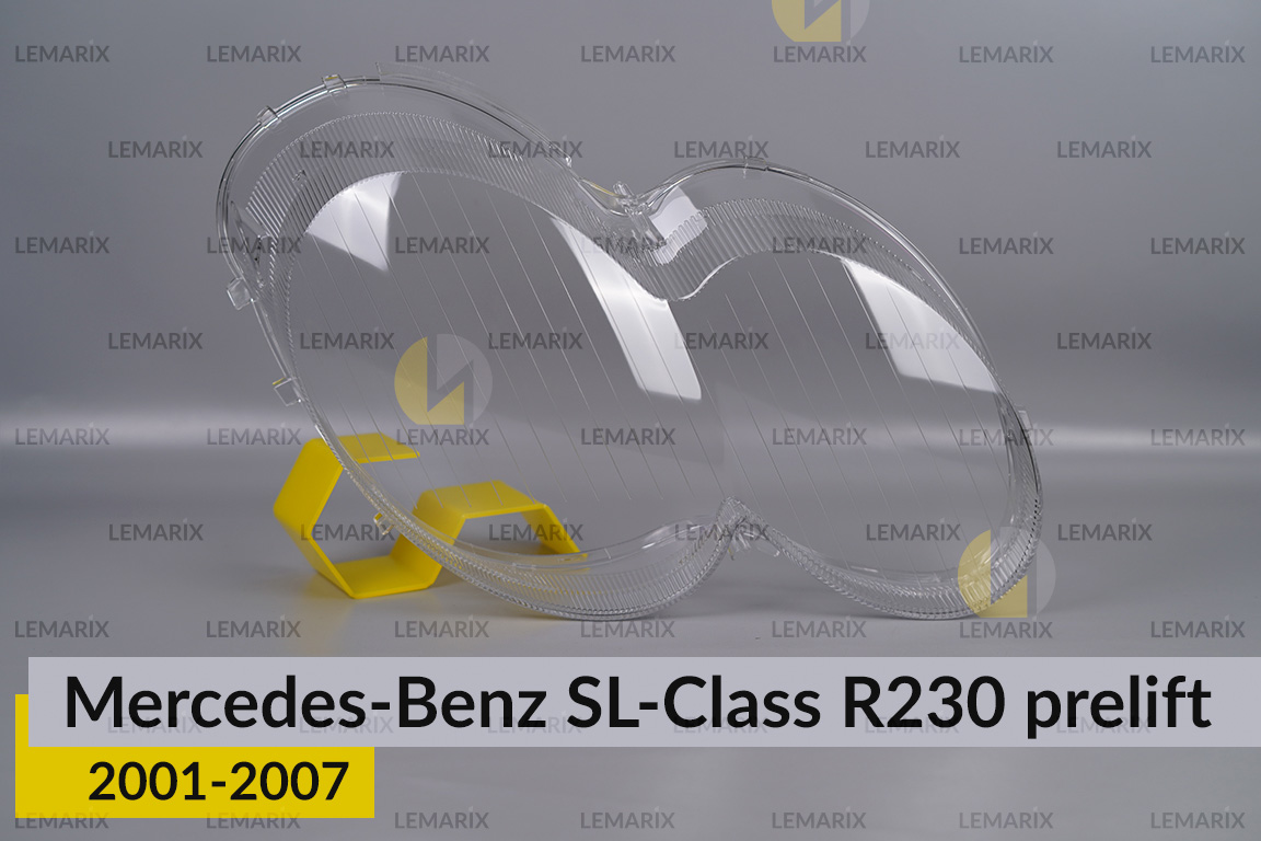 Скло фари Mercedes-Benz SL-Class R230 (2001-2007) дорест праве