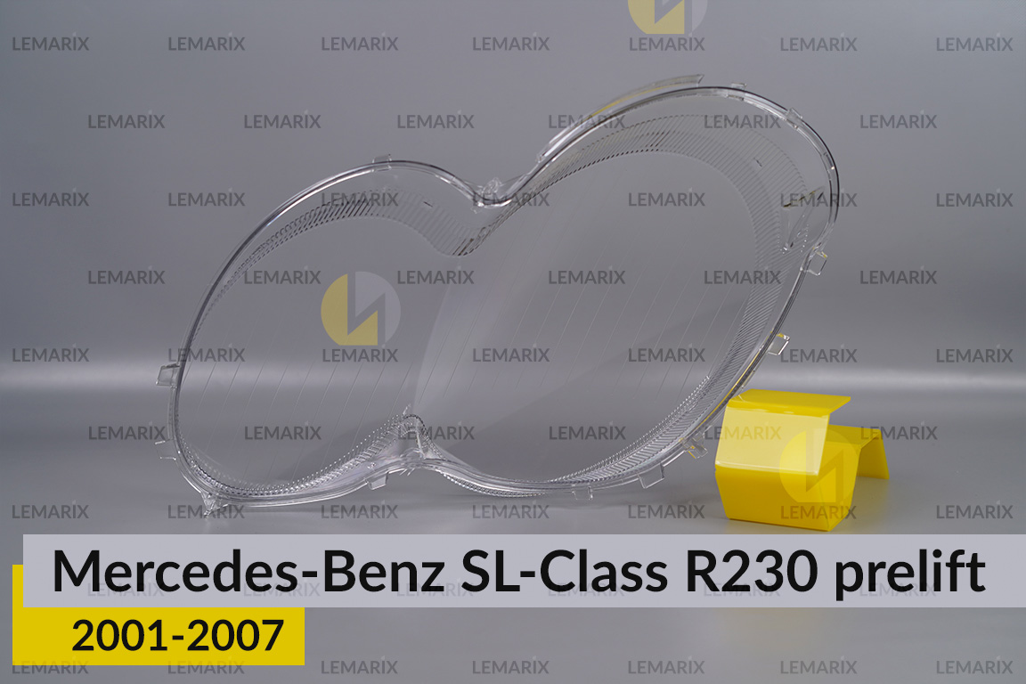 Скло фари Mercedes-Benz SL-Class R230 (2001-2007) дорест праве