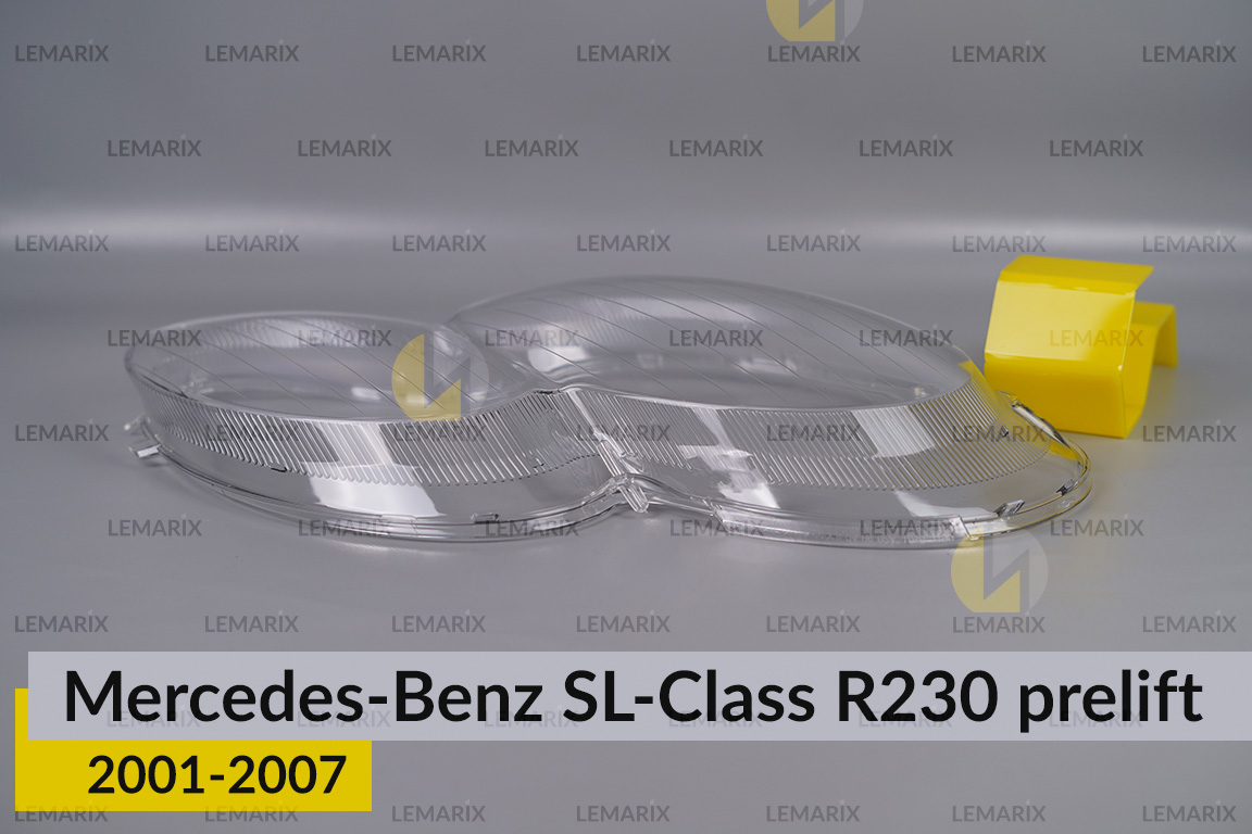 Скло фари Mercedes-Benz SL-Class R230 (2001-2007) дорест праве