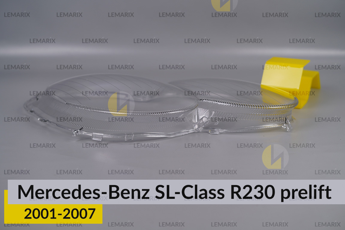 Скло фари Mercedes-Benz SL-Class R230 (2001-2007) дорест праве