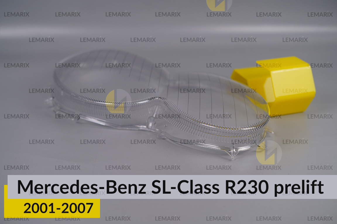 Скло фари Mercedes-Benz SL-Class R230 (2001-2007) дорест праве