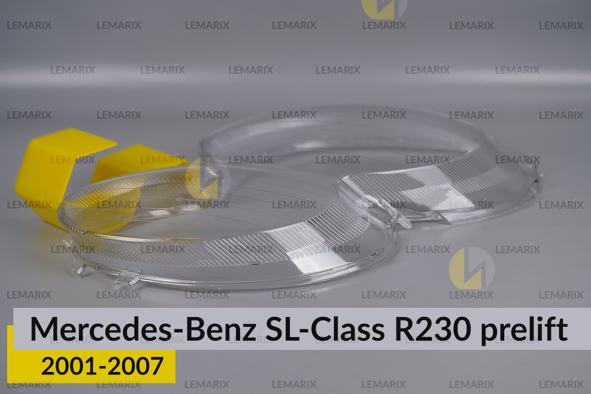 Скло фари Mercedes-Benz SL-Class R230 (2001-2007) дорест праве