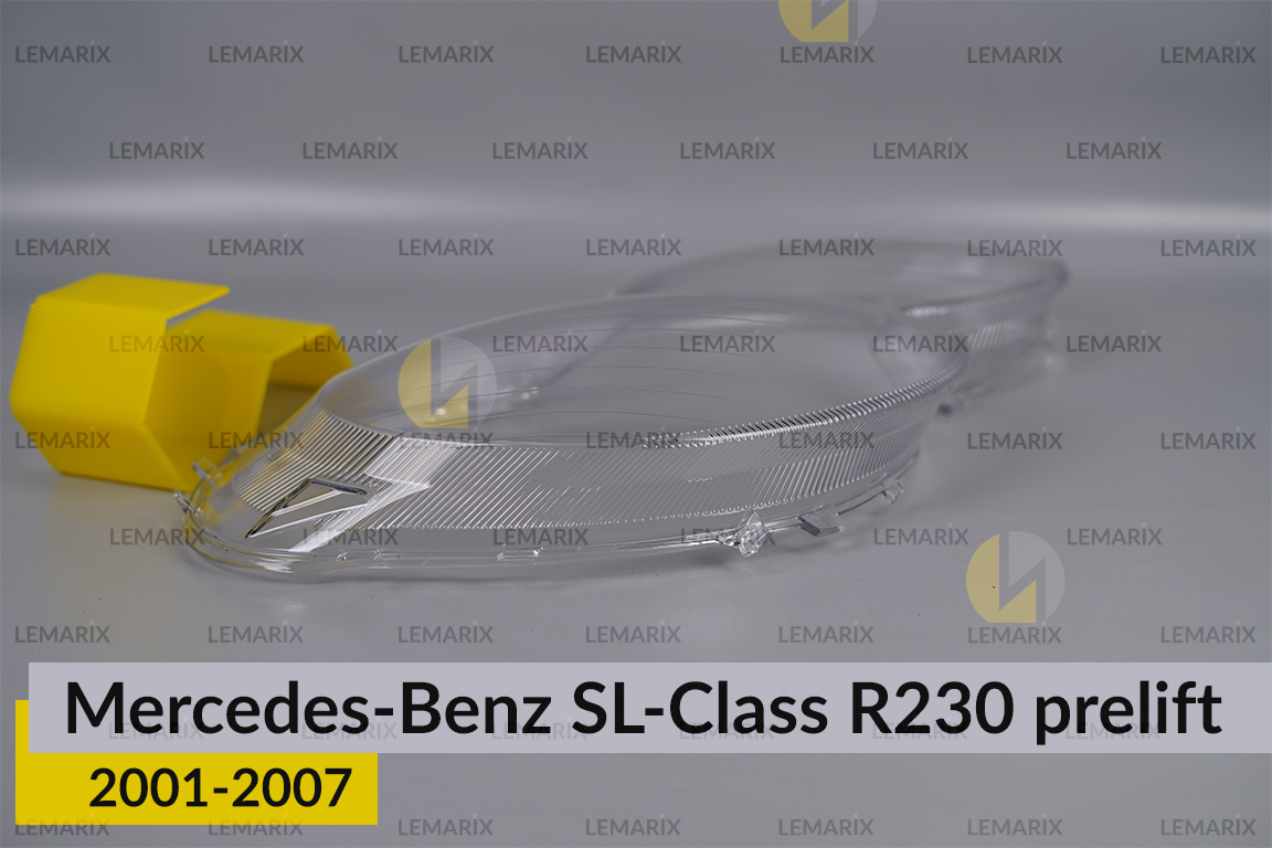 Скло фари Mercedes-Benz SL-Class R230 (2001-2007) дорест праве