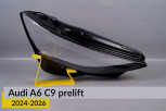 Скло фари Audi A6 C9 (2024-2026) дорест праве