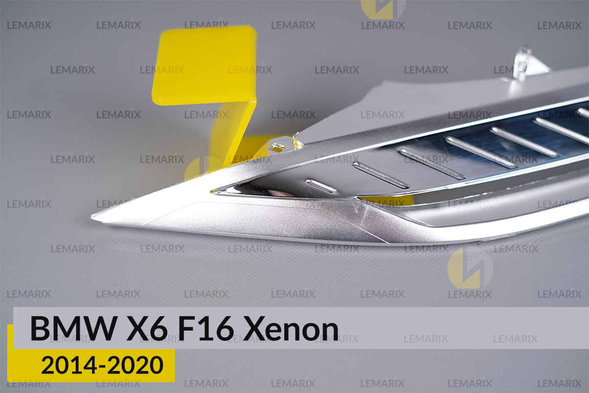 Хромована декоративна маска верхня BMW X6 F16 Xenon (2014-2020) права