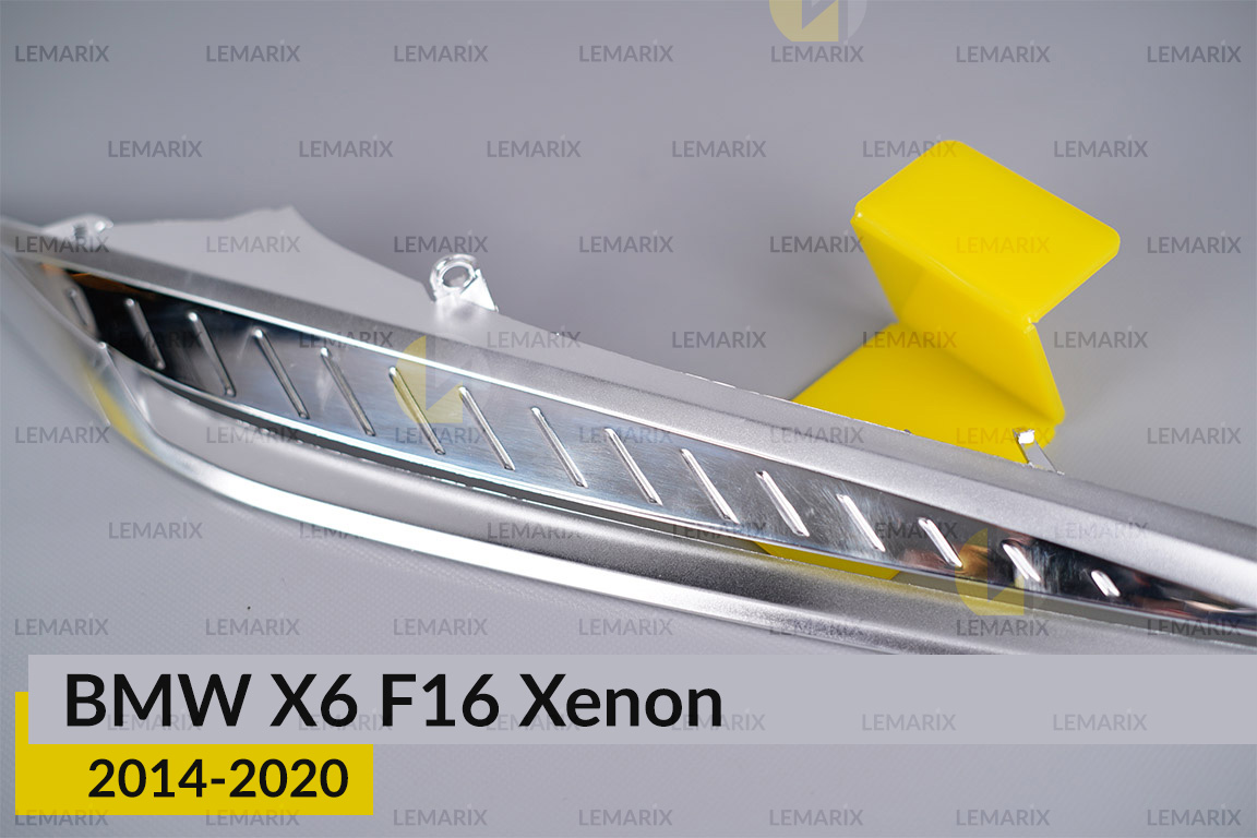Хромована декоративна маска верхня BMW X6 F16 Xenon (2014-2020) права