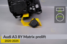 Крышка колпак заглушка фары Audi A3 8Y Matrix (2020-2025) дорест левая/правая