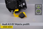 Кришка ковпак заглушка фари Audi A3 8Y Matrix (2020-2025) дорест ліва/права