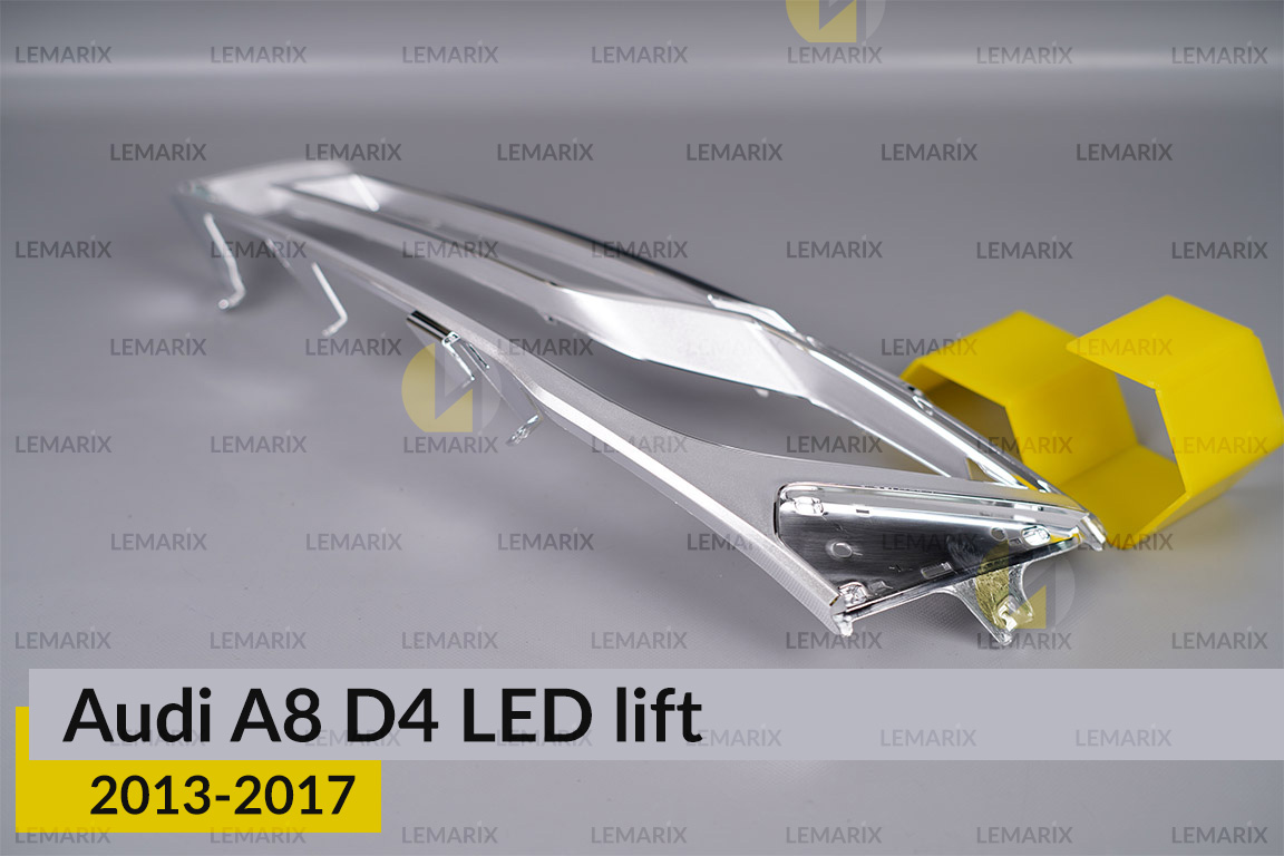 Хромована декоративна маска основна Audi A8 D4 LED (2013-2017) рест ліва