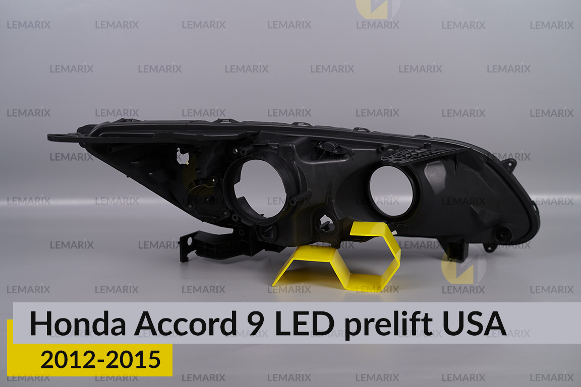Корпус фари Honda Accord 9 LED USA (2012-2015) дорест лівий