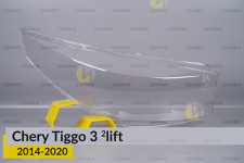 Скло фари Chery Tiggo 3 (2014-2020) 2 рест праве