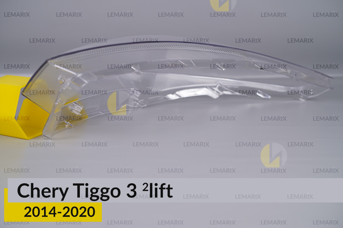 Скло фари Chery Tiggo 3 (2014-2020) 2 рест праве