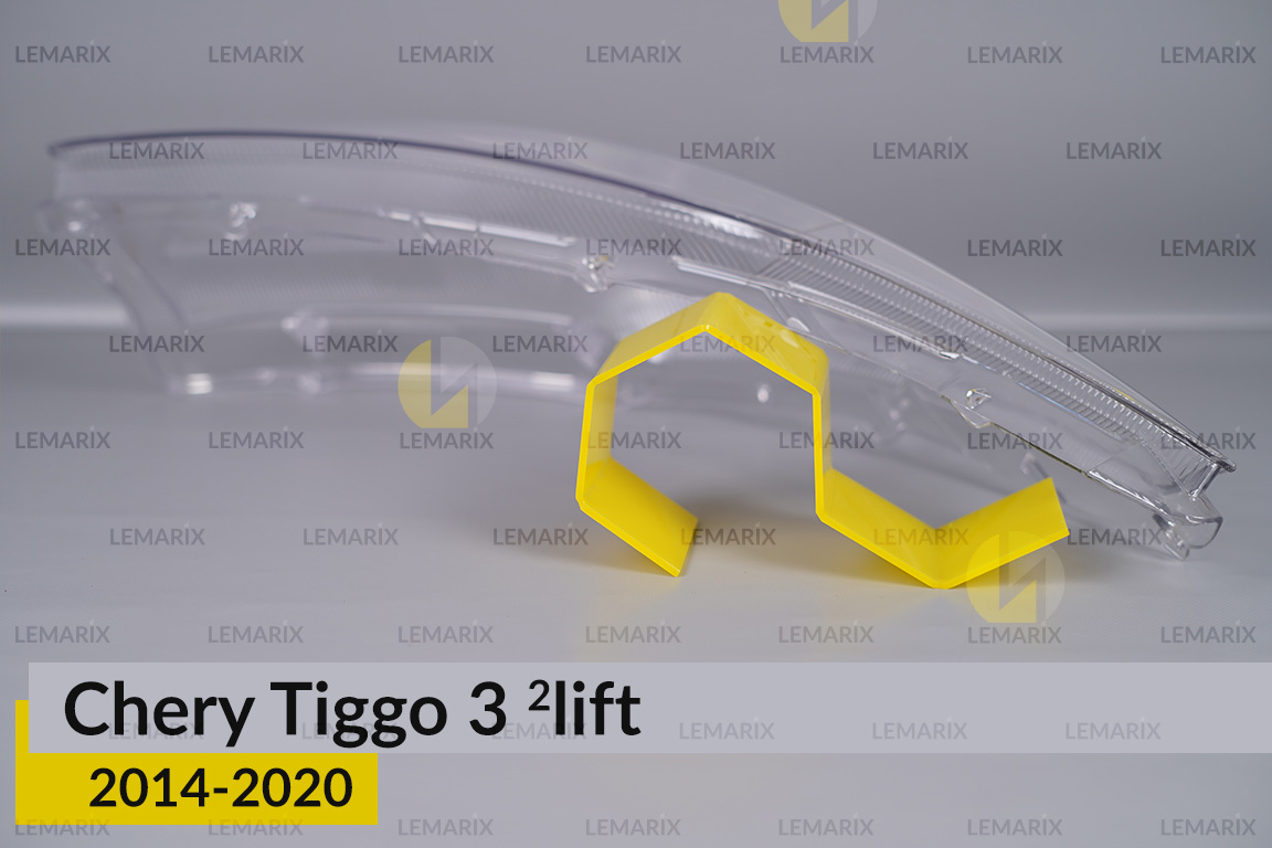 Скло фари Chery Tiggo 3 (2014-2020) 2 рест праве